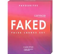 Catrice Faked False Lashes Set 01, False Eyelashes, Black, No Microplastic Particles, Nanoparticles Free, No Perfume, Oil-Free, Pack of 1 (3 Pairs)