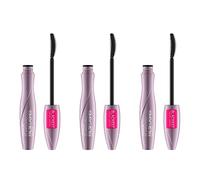 Catrice Glam&Doll False Lashes Mascara, No. 010, black, volumising, false lash effect, defining, matte, vegan, nanoparticle-free, fragrance-free, pack of 3 (3x9.5ml)