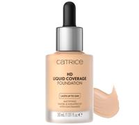 Catrice HD Liquid Coverage Foundation, No. 005, Nude, Long-Lasting, Matte, for Blemished Skin, Vegan, Oil-Free, Waterproof, Alcohol-Free, Pack of 1 (30 ml)