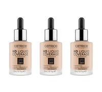 Catrice HD Liquid Coverage Foundation, Make-Up, Waterproof Liquid with Pipette, Face Make-Up, 30 ml, No. 030 Sand Beige