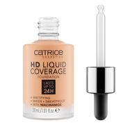 Catrice HD Liquid Coverage Foundation, No. 038, Nude, Long-Lasting, Matte, for Blemished Skin, Vegan, Oil-Free, Waterproof, Alcohol-Free, Pack of 1 (30 ml)