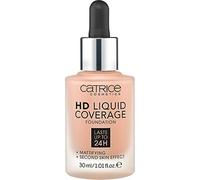 Catrice HD Liquid Coverage Foundation, No. 040, Nude, Long-Lasting, Matte, for Blemished Skin, Vegan, Oil-Free, Waterproof, Alcohol-Free, Pack of 3 (3 x 30 ml)
