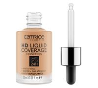Catrice HD Liquid Coverage Foundation, No. 046, Nude, Long-Lasting, Matte, for Blemished Skin, Vegan, Oil-Free, Waterproof, Alcohol-Free, Pack of 1 (30 ml)