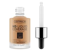 Catrice HD Liquid Coverage Foundation, No. 048, Nude, Long-Lasting, Matte, for Blemished Skin, Vegan, Oil-Free, Waterproof, Alcohol-Free, Pack of 1 (30 ml)