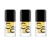 Catrice ICONAILS Gel Lacquer, Gel Polish, Nail Polish, No. 68 Turn The Lights On, Yellow, Long-Lasting, Shiny, No Acetone, Vegan, Microplastic Particles Free, Pack of 3 (3 x 10.5 ml)