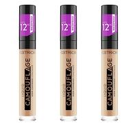 Catrice Liquid Camouflage High Coverage Concealer (3 x 5 ml), Liquid Makeup Concealer Pen, Waterproof, 12 Hours Coverage No. 015 Honey