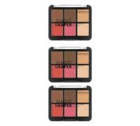 Catrice Magic Shaper Face Cream Palette, Blush Palette, No. 010, Multicoloured, 6 Colours, Defining, Instant Result, Natural, Vegan, Perfume, Alcohol, Parabens, Pack of 3 (3 x 6 g)