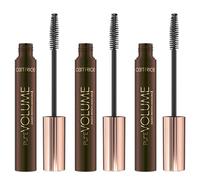 Catrice Pure Volume Magic Brown Mascara, No. 010, Black, long-lasting, volumising, instant results, natural,nanoparticle-free, fragrance-free, pack of 3 (3 x 10ml)