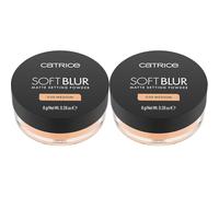 Catrice Soft Blur Matte Setting Powder, longlasting, mattifying, pore refining, natural, translucent (8g) (Pack of 2)
