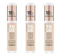Catrice True Skin High Cover Concealer, No. 010 Cool Cashmere, Nude, Anti-Pimple, Long-Lasting, Matte, Natural, Vegan, Oil-Free, Waterproof, Pack of 3 (3 x 4.5 ml)
