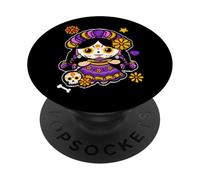 Catrina Day of The Dead Latina Sugar Skull Mexican Heritage PopSockets Adhesive PopGrip