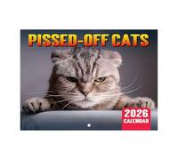 Cats 2026 Calendar, Creative and Unique Wall Hanging, 12-Month Monthly Hanging Format with Hilarious Cat/Dog-Themed Humor, Home/Office Decor & Gift for Cat Lovers For Daily Office Use
