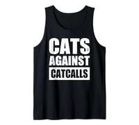 Cats Against Catcalls Catcalling Harassment Feminist Women Tank Top