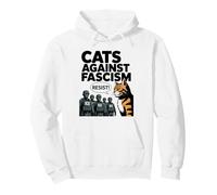 Cats Against Fascism Cat Fascist USA 50501 No Kings Resist Pullover Hoodie