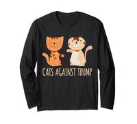 Cats Against Trump Anti Trump Pro Cat Long Sleeve T-Shirt
