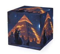Cats And Creatures of Ancient Kemet Funny 3-D Puzzles Speed Cube for Adults