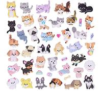 Cats and Dogs Stickers 4 Different Sheets for Kids, 3D Puffy Sticker for Kids, Bulk Scrapbooking, Foam Cats Dogs Kitten Puppy Stickers for Boys Girls Birthday Giftt, Party Supplies, Reward