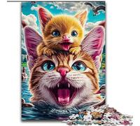 Cats And Kittens 1000 Piece Jigsaw Puzzle for Adults Teens, Suitable for Ages 14 And Up Improve Memory Gifts Ideas (26x38cm)