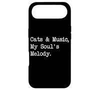 Cats and Music, My Soul's Melody Funny Quotes Case for iPhone Air