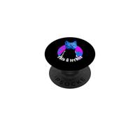 Cats and Techno Music Trippy Rave Funny Cat Vaporwave PopSockets Adhesive PopGrip