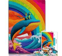 Cats And Whales Puzzles 1000 Pieces for Adults,Challenging To Complete But Fun And Humorous Unique Home Decor And Gifts 38x26cm