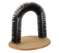 Cats Arch Massage Scratcher With Brush Post Stress Relief Pet Scratch Toy Furniture Protector Grooming Tool