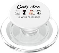 Cats Are Always On My Mind PopSockets PopGrip for MagSafe