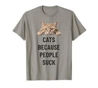 Cats are Better Than People Feline Humor T-Shirt
