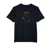 Cats are Furry Little Teachers: Whimsical Pet Wisdom T-Shirt, Men's Big and Tall, Black, 2X Tall