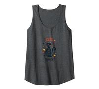 Cats are Furry Little Teachers: Whimsical Pet Wisdom Tank Top, Women, Dark Heather Grey, L