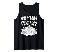 Cats are Like Potato Chips You Cant Have Just One Funny Cat Tank Top