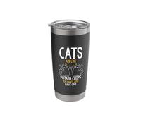 Cats are Like Potato Chips You Can't JUST Have ONE Stainless Steel Insulated Tumbler