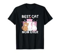 Cats Are My Cuddle Buddies: Best Cat Mom Vibes Only T-Shirt