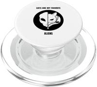 Cats Are My Favorite Aliens (Funny Cat Alien Statement) PopSockets PopGrip for MagSafe