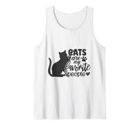 Cats are My Favourite People - Cats, Four-Legged Friends, Fur paw Tank Top