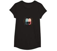 Cats are My Happy Pill - Cute Pet Lover T-Shirt, Girls, Black, Medium