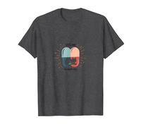 Cats are My Happy Pill - Cute Pet Lover T-Shirt, Men, Dark Heather Grey, 4XL