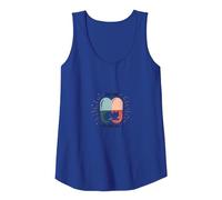 Cats are My Happy Pill - Cute Pet Lover Tank Top, Women, Royal Blue, XL