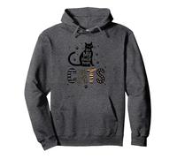 Cats Are My Kind of People - Feline Lover Pullover Hoodie, Adult Unisex, Dark Heather Grey, XXL