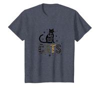 Cats are My Kind of People - Feline Lover T-Shirt, Kids, Heather Blue, 10 Years