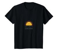 Cats are My Sunshine - Cute Sun Cat Pet Lover T-Shirt, Kids, Black, 12 Years