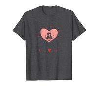 Cats are My Valentine: Adorable Feline Love Celebration T-Shirt, Men, Dark Heather Grey, 5XL