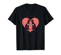 Cats are My Valentine - Feline Love Heart T-Shirt, Men, Black, 6XL