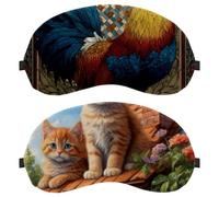 Cats are on the Roof 2-Pack Light-Blocking Soft Breathable Blindfold Sleeping Masks
