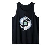 Cats Around The World Whimsical Joy Tank Top