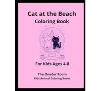 Cats at the Beach Coloring Book: For Kids Ages 4-8