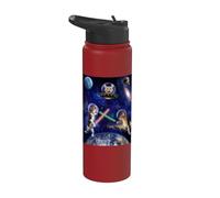 Cats Attack Funny Meow Wars Cat in Space Kitten Lovers Stainless Steel Insulated Water Bottle
