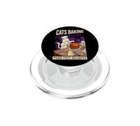 Cats Baking Purr-fect Delights Chef Cat Chocolate Cake PopSockets PopGrip for MagSafe