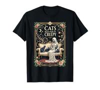 Cats Because People are Creepy Ghost & Kitten Halloween T-Shirt