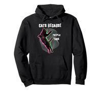 Cats Because People Suck Funny Cat Lover Feline Pullover Hoodie